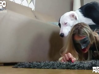 Of The Stricken Girl And Digging In His Hind Feet